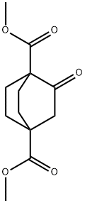 Bicyclo[2.2.2]octane-1,4-dicarboxylic acid, 2-oxo-, 1,4-dimethyl ester Struktur