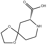 (R)-1,4-dioxa-8-azaspiro[4.5]decane-7-carboxylic acid Struktur