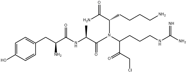 tyrosyl-alanyl-lysyl-arginine chloromethyl ketone Struktur