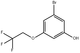 3-Bromo-5-(2,2,2-trifluoroethoxy)phenol Struktur