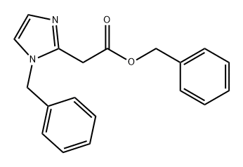 1H-Imidazole-2-acetic acid, 1-(phenylmethyl)-, phenylmethyl ester Struktur