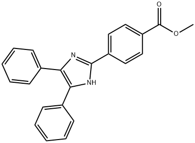 Benzoic acid, 4-(4,5-diphenyl-1H-imidazol-2-yl)-, methyl ester Struktur