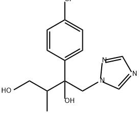 1,3-Butanediol, 3-(4-chlorophenyl)-2-methyl-4-(1H-1,2,4-triazol-1-yl)- Struktur