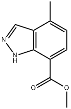 4-Methyl-7-indazolecarboxylic acid methyl ester Struktur