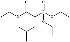 Pentanoic acid, 2-(diethoxyphosphinyl)-4-methyl-, ethyl ester Struktur