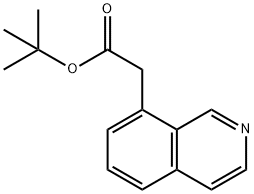 8-Isoquinolineacetic acid, 1,1-dimethylethyl ester Struktur