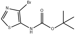 Carbamic acid, N-(4-bromo-5-thiazolyl)-, 1,1-dimethylethyl ester Struktur