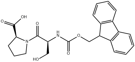 L-Proline, N-[(9H-fluoren-9-ylmethoxy)carbonyl]-L-seryl- Struktur