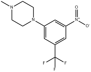 Piperazine, 1-methyl-4-[3-nitro-5-(trifluoromethyl)phenyl]- Struktur