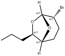 6,8-Dioxabicyclo3.2.1octane, 4-bromo-7-propyl-, (4-endo,7-exo)- Struktur