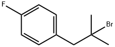 Benzene, 1-(2-bromo-2-methylpropyl)-4-fluoro- Struktur