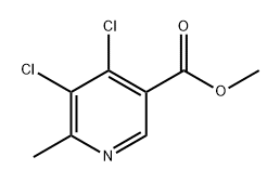 3-Pyridinecarboxylic acid, 4,5-dichloro-6-methyl-, methyl ester Struktur