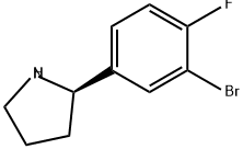 Pyrrolidine, 2-(3-bromo-4-fluorophenyl)-, (2R)- Struktur