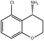 2H-1-Benzopyran-4-amine, 5-chloro-3,4-dihydro-, (4R)- Struktur