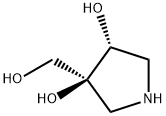 (3S,4R)-3-(Hydroxymethyl)-3,4-pyrrolidinediol Struktur