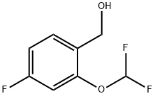 Benzenemethanol, 2-(difluoromethoxy)-4-fluoro- Struktur