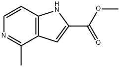 1H-Pyrrolo[3,2-c]pyridine-2-carboxylic acid, 4-methyl-, methyl ester Struktur