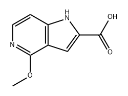 1H-Pyrrolo[3,2-c]pyridine-2-carboxylic acid, 4-methoxy- Struktur