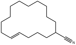 5-Cyclohexadecene-1-carbonitrile Struktur