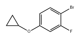 Benzene, 1-bromo-4-(cyclopropyloxy)-2-fluoro- Struktur