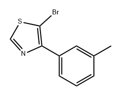 Thiazole, 5-bromo-4-(3-methylphenyl)- Struktur