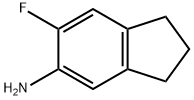 1H-Inden-5-amine, 6-fluoro-2,3-dihydro- Struktur