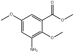 Benzoic acid, 3-amino-2,5-dimethoxy-, methyl ester Struktur