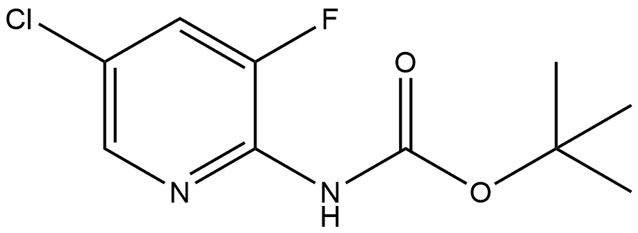 1,1-Dimethylethyl N-(5-chloro-3-fluoro-2-pyridinyl)carbamate Struktur