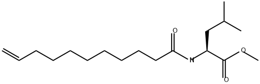 L-Leucine, N-(1-oxo-10-undecen-1-yl)-, methyl ester Struktur