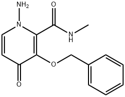 1-Amino-3-(benzyloxy)-N-methyl-4-oxo-1,4-dihydropyridine-2-carboxamide Struktur