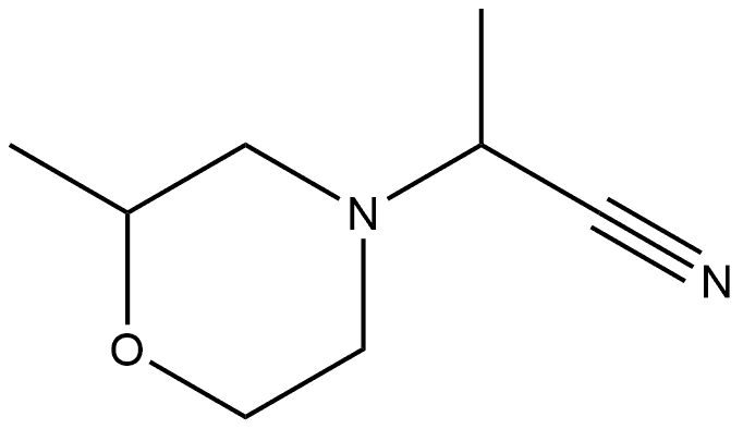 4-Morpholineacetonitrile,α,2-dimethyl- Struktur