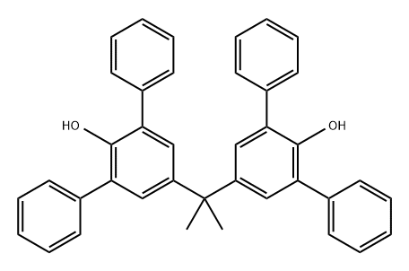 [1,1':3',1''-Terphenyl]-2'-ol, 5',5''''-(1-methylethylidene)bis- (9CI) Struktur