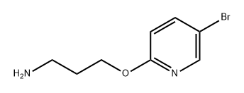 1-Propanamine, 3-[(5-bromo-2-pyridinyl)oxy]- Struktur