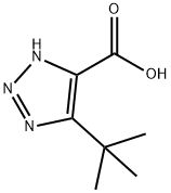 4-(1,1-Dimethylethyl)-1H-1,2,3-triazole-5-carboxylic acid Struktur