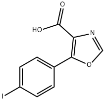 5-(4-iodophenyl)-1,3-oxazole-4-carboxylic acid Struktur