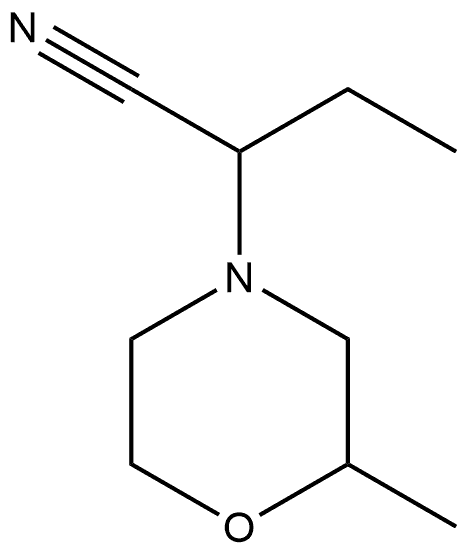 4-Morpholineacetonitrile,α-ethyl-2-methyl- Struktur