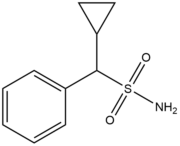 Benzenemethanesulfonamide, α-cyclopropyl- Struktur