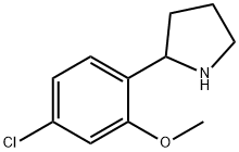 2-(4-chloro-2-methoxyphenyl)pyrrolidine Struktur