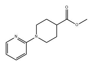 methyl 1-(2-pyridyl)piperidine-4-carboxylate Struktur