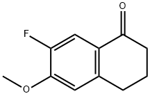 1(2H)-Naphthalenone, 7-fluoro-3,4-dihydro-6-methoxy- Struktur