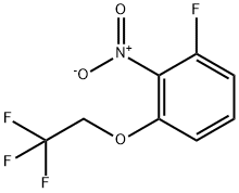 2-Fluoro-6-(2,2,2-trifluoroethoxy)nitrobenzene Struktur