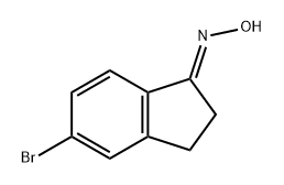 1H-Inden-1-one, 5-bromo-2,3-dihydro-, oxime, (1E)- Struktur