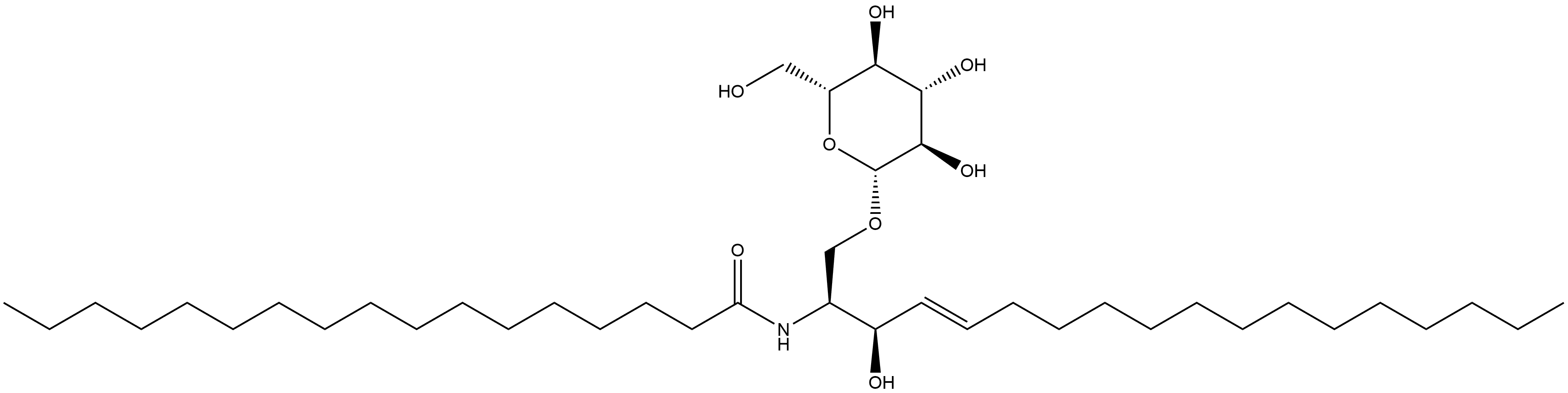 C17 Glucosyl(ss) Ceramide (d18:1/17:0) Struktur