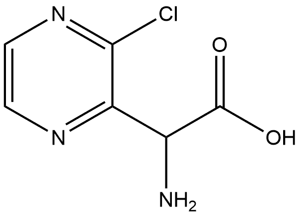 2-Pyrazineacetic acid, α-amino-3-chloro- Struktur