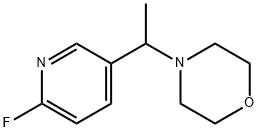 4-(1-(6-Fluoropyridin-3-yl)ethyl)morpholine Struktur