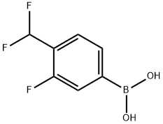 Boronic acid, B-[4-(difluoromethyl)-3-fluorophenyl]- Struktur