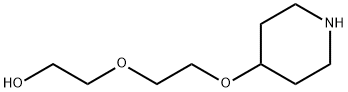 Ethanol, 2-[2-(4-piperidinyloxy)ethoxy]- Struktur