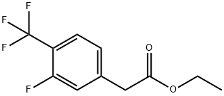 Ethyl 3-fluoro-4-(trifluoromethyl)phenylacetate Struktur