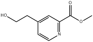 2-Pyridinecarboxylic acid, 4-(2-hydroxyethyl)-, methyl ester Struktur