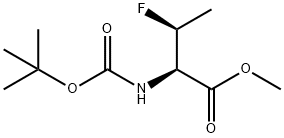 methyl (2R,3S)-2-((tert-butoxycarbonyl)amino)-3-fluorobutanoate Struktur